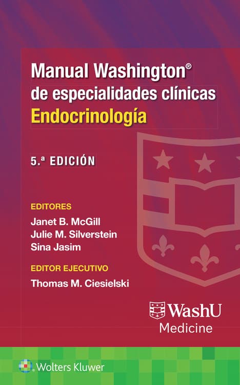 MCGILL- MANUAL WASHINGTON DE ESPECIALIDADES CLINICAS. ENDOCRINOLOGIA, 5.¦ Ed. 2026