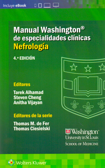 ALHAMAD- MANUAL WASHINGTON DE ESPECIALIDADES CLINICAS: NEFROLOGIA, 4.¦Ed.  2020