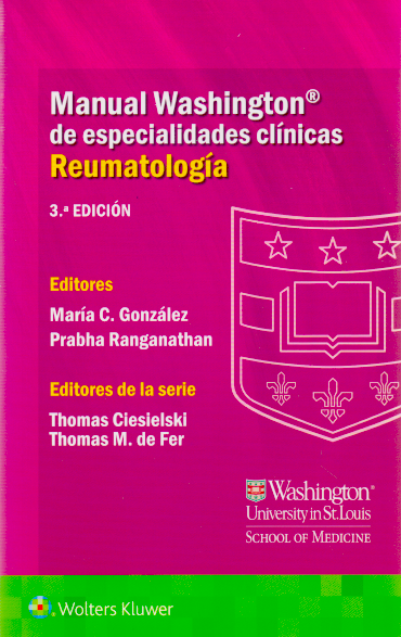 GONZALEZ- MANUAL WASHINGTON DE ESPECIALIDADES CLINICAS. REUMATOLOGIA, 3.¦Ed.  2021