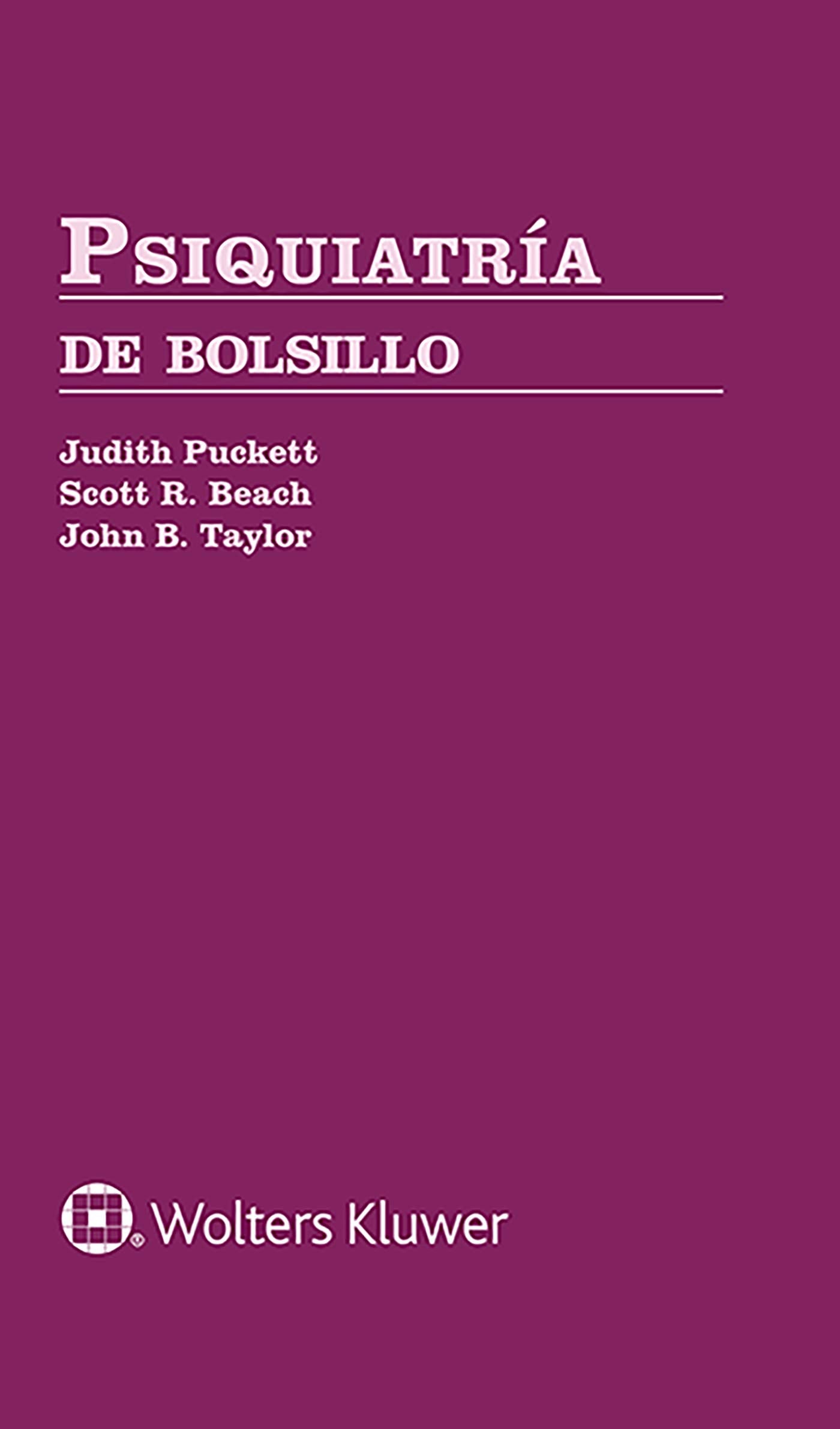 PUCKETT- PSIQUIATRIA DE BOLSILLO, 1.¦ Ed.  2022